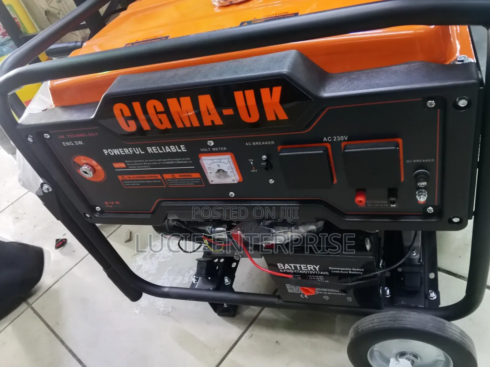 Cigma Uk Generator 12kva With Key Start