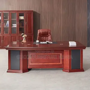 1.8 Meters Mahogany Executive L-shaped Table