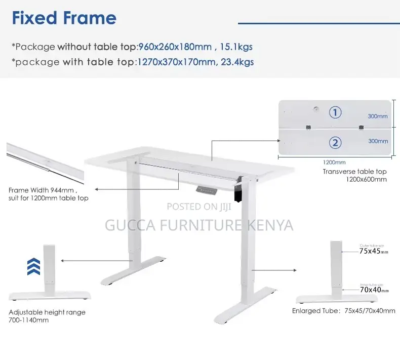 Modern Electric Height Adjustable Office Table