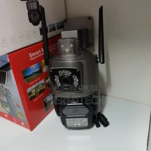 Black Dual Lens 4g Electric Model Surveillance Camera