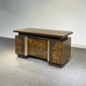 Office Desks: 140cm Executive Office Table With Drawers
