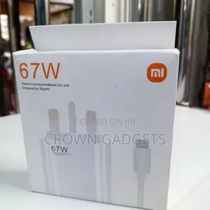 Xiaomi 67w Fast Charger Adapter With Type-C Cable Combo