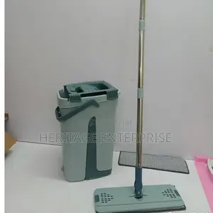 Mop Bucket,  Flat Velvet Mop