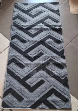 Geometric Patterned Bedside Rug (180cm by 80cm. )
