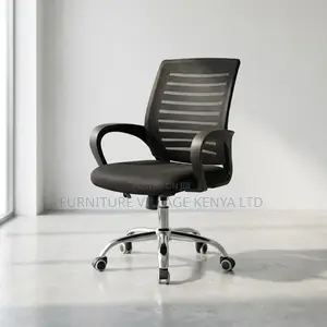 Taccio Chairs: Mid-back Ergonomic Mesh Office Chair In Black