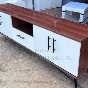 5.5ft Contemporary Tv Cabinet With Storage Shelves