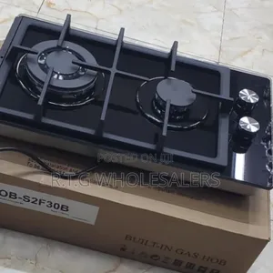 Haier 2‐Burner Built‐In Gas Hob – Wok Standard Burner