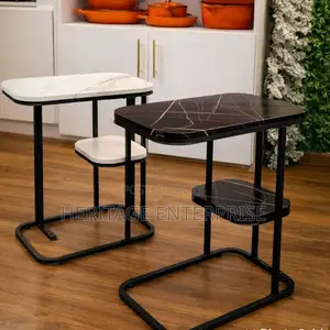 Bed Side Table Marble Textured Side Table