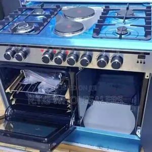 Haier 4 Gas + 2 Electric Plates Cooker 60×90 With Gas Sensor
