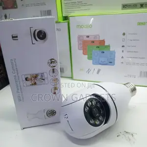 1080p Wifi Bulb Security Camera 360° Panoramic View