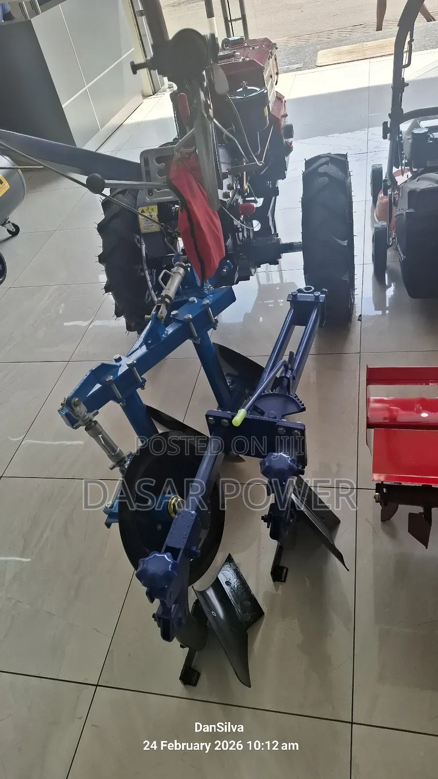 Hand/Walking Tractor With Attachments.