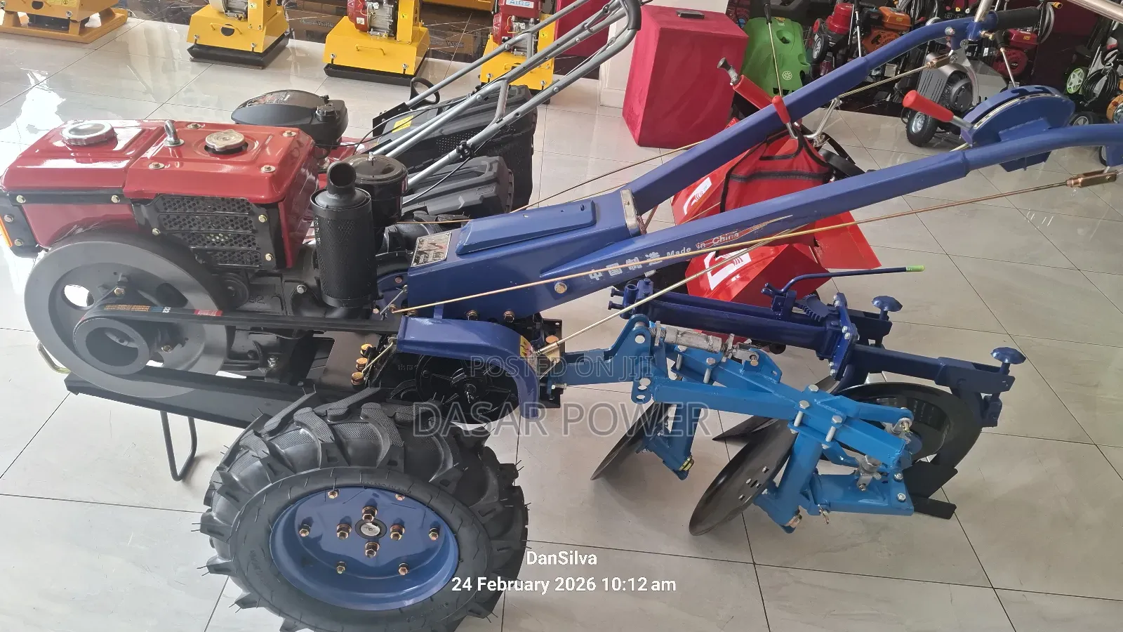 Hand/Walking Tractor With Attachments.