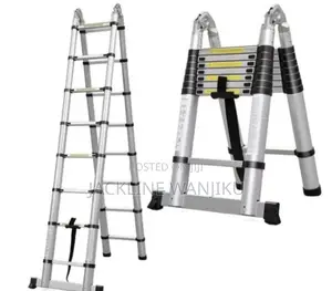 Double Sided Telescopic Ladder/ New Aluminum Telescopic Ladder