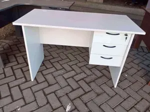 1.2m White Office Desk