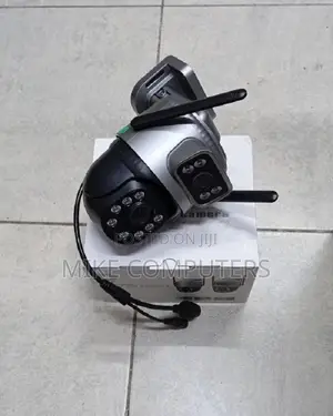 Dual Lens 4g CCTV Camera With Alarm Siren