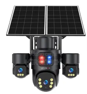 Outdoor Solar Powerd Camera With Triple Lense