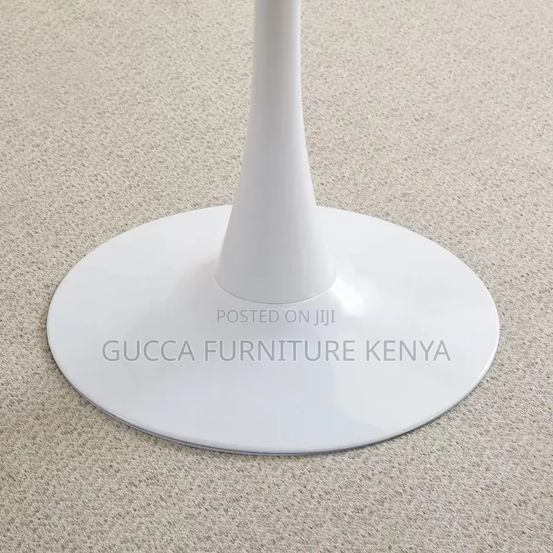 White Round Marble Dining Table