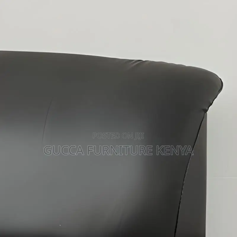 Executive Leather 5-seater Office Reception Sofa