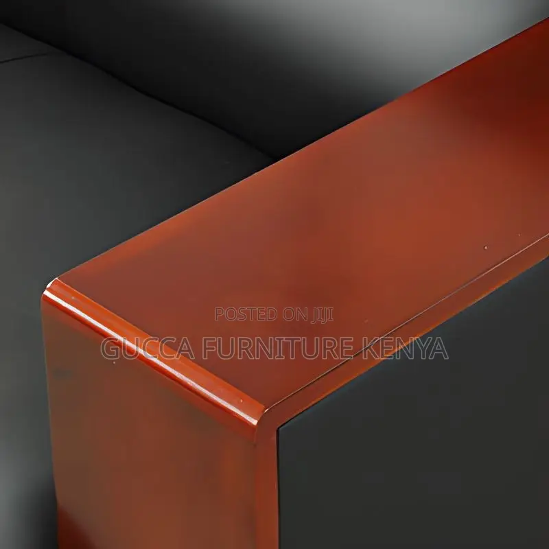 Executive Leather 5-seater Office Reception Sofa
