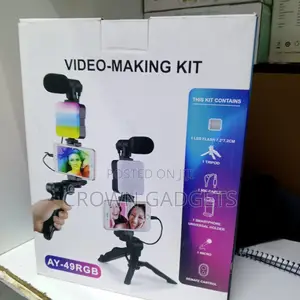 Complete Phone Video Recording Kit With RGB Light
