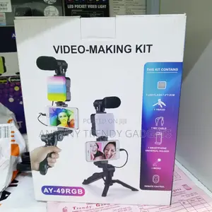 Ay-49rgb Video Making Kit, Video Making Kit Vlogging Kit For Phone