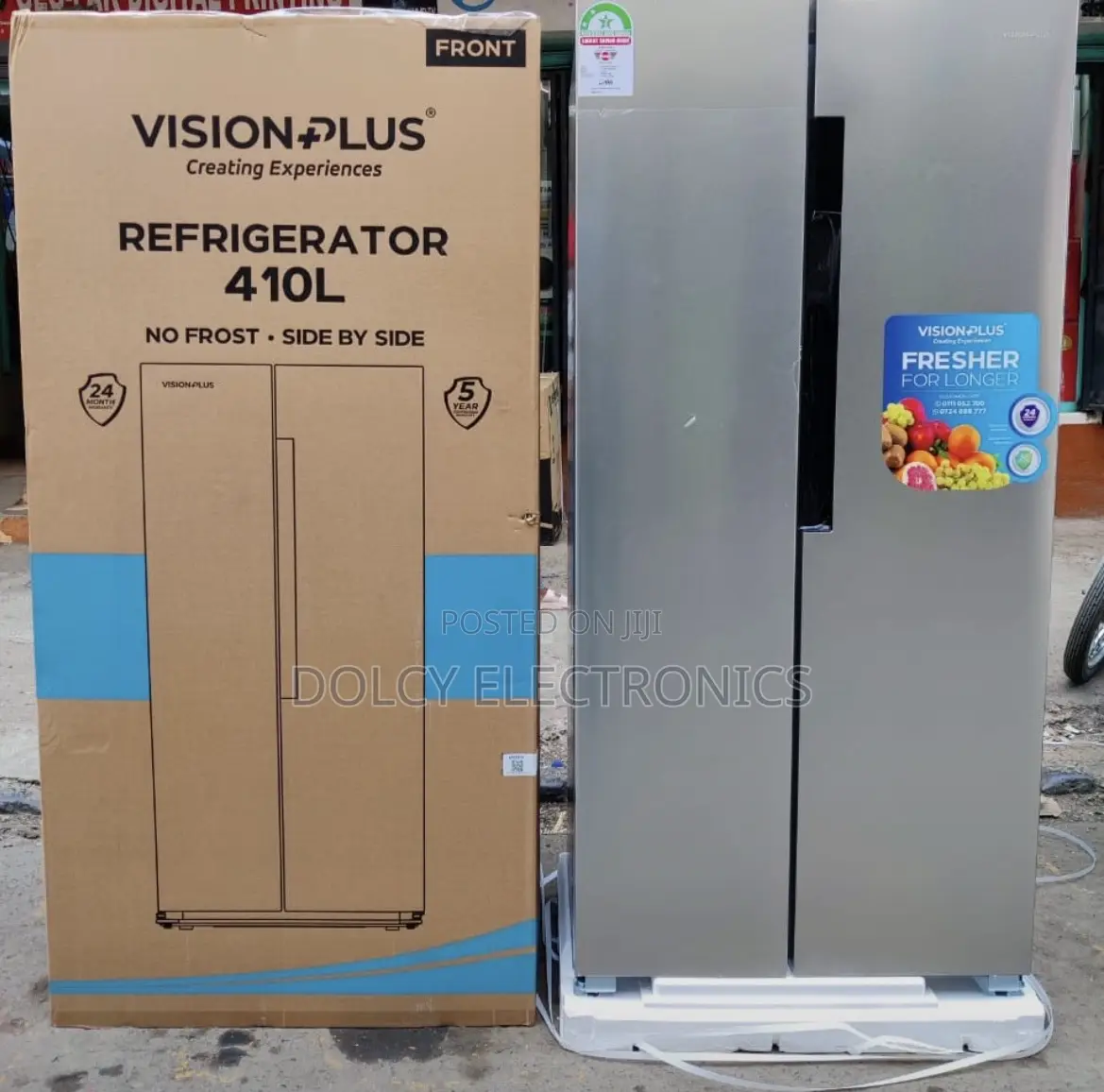 Vision Plus 410l Side-by-side No-frost Refrigerator