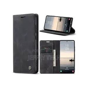 Caseme Wallet Black Retro Leather Flip Case for iPhone 16 Pro Max