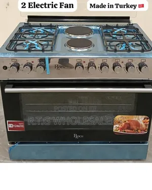 60×90 Roch Freestanding Cooker4+2 Hob Burners Built‐In Electric Oven