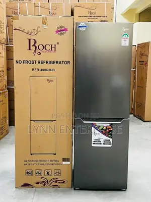 Roch No Frost ( *Rfr-400db-B *) Double Door Fridge With Bottom Load
