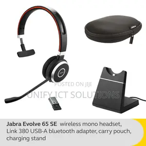 Jabra Evolve 65 Se Stereo Headset With Link380a (Usb-A) (Uc)