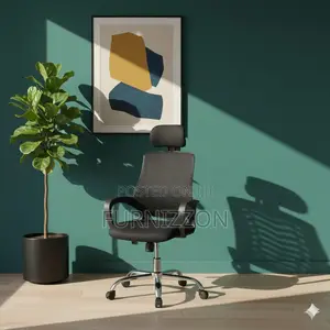 Swivel Mesh Office Chair With Headrest