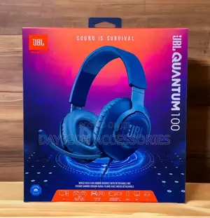 This Is a JBL Quantum 100 Wired Over-Ear Gaming Headset - Black