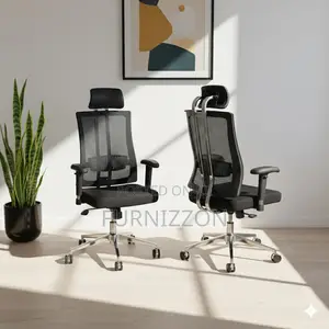 Modern Mesh Office Chair With Headrest