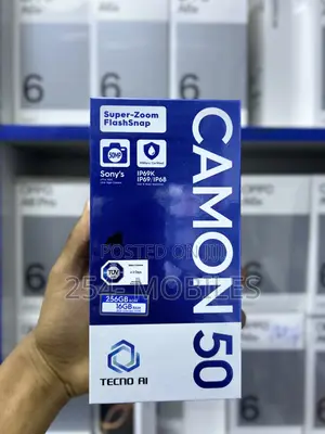 New Tecno Camon 50 256 GB Black