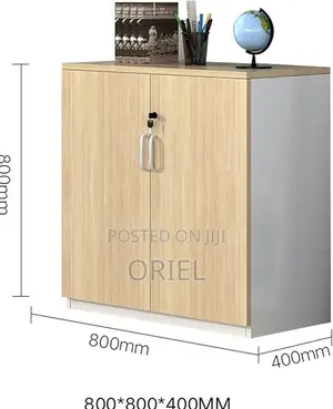Book Shelves; Wooden Office Cabinet With Lockable Doors