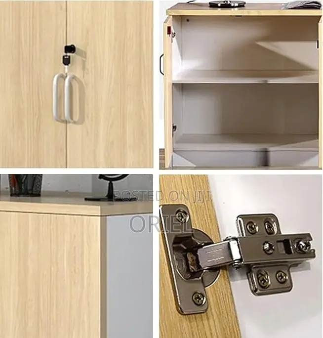Book Shelves; Wooden Office Cabinet With Lockable Doors