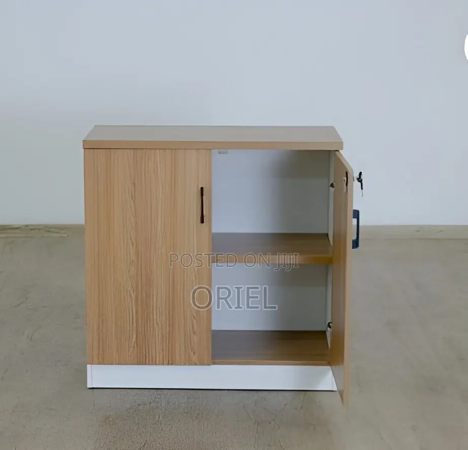 Book Shelves; Wooden Office Cabinet With Lockable Doors