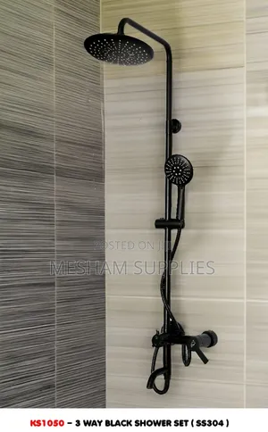 3 Way Black Shower