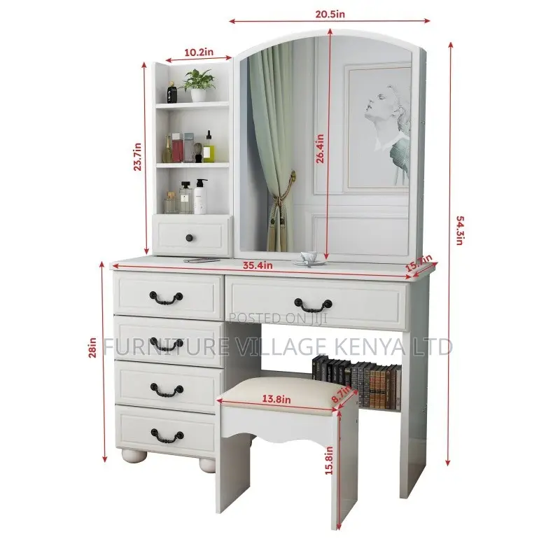 Dressing Table; Bedroom Dressing Table With Led Lights