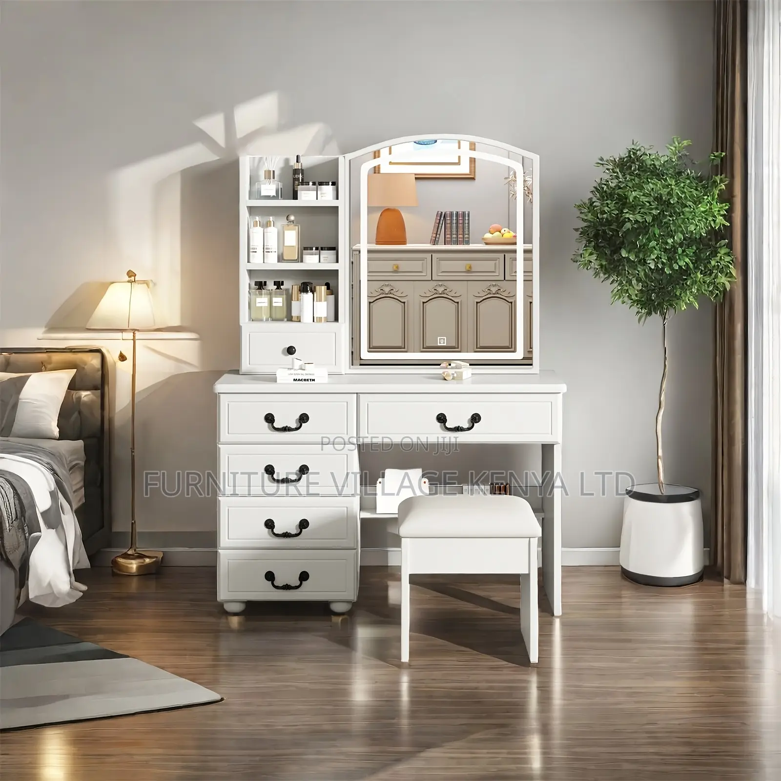 Dressing Table; Bedroom Dressing Table With Led Lights
