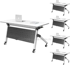 Foldable Table; Foldable Modern Rectangular Writing Desk