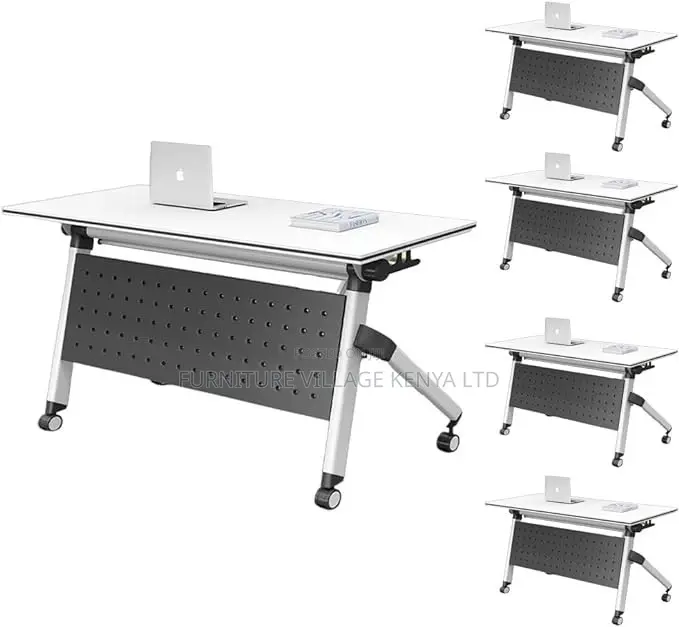 Foldable Table; Foldable Modern Rectangular Writing Desk