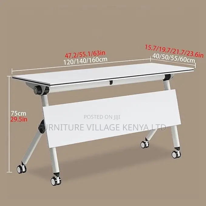 Foldable Table; Foldable Modern Rectangular Writing Desk