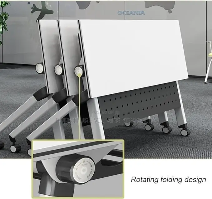Foldable Table; Foldable Modern Rectangular Writing Desk