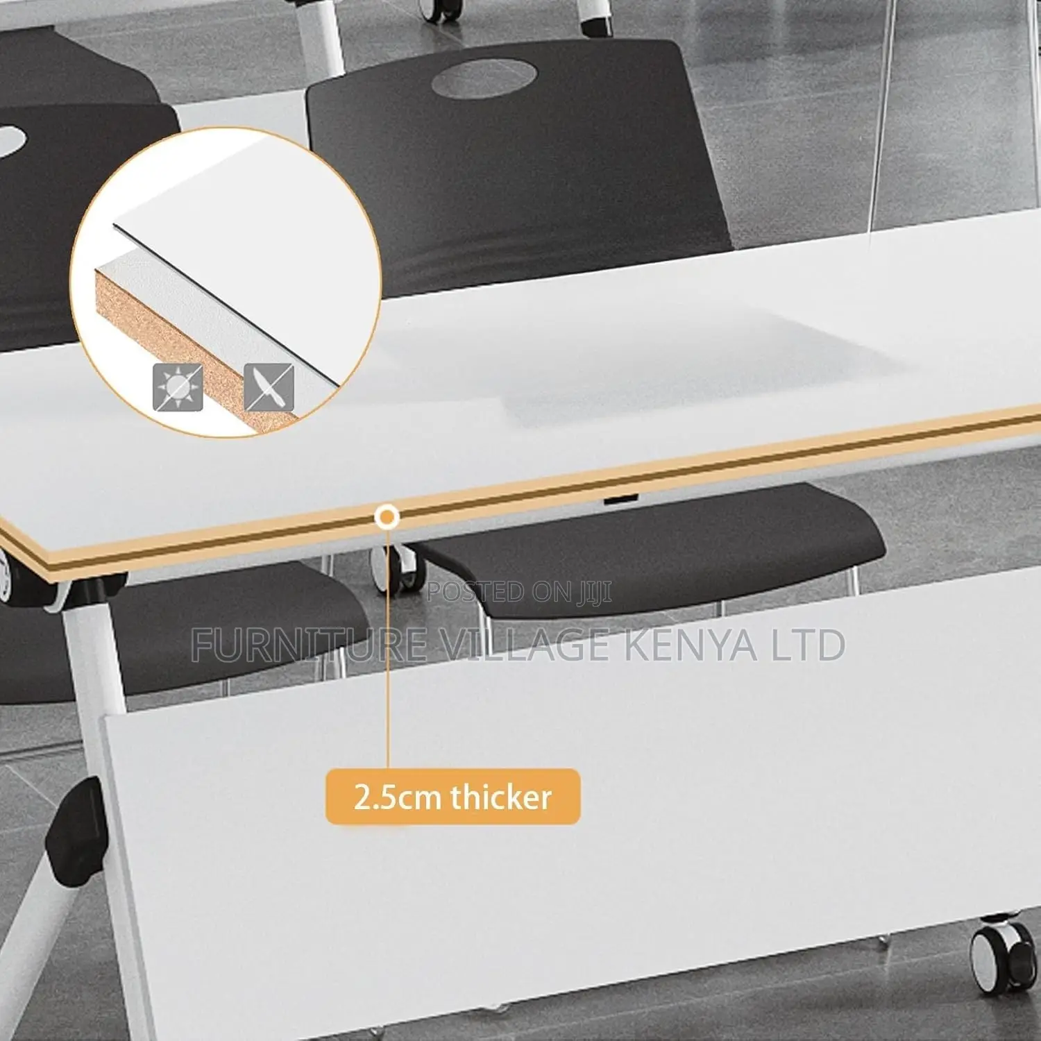 Foldable Table; Foldable Modern Rectangular Writing Desk