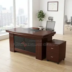 Office Desk; Mahogany Executive Office Desk - 1400mm