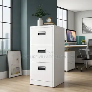 Office Cabinet; Modern 3-drawer Metal Filing Cabinet