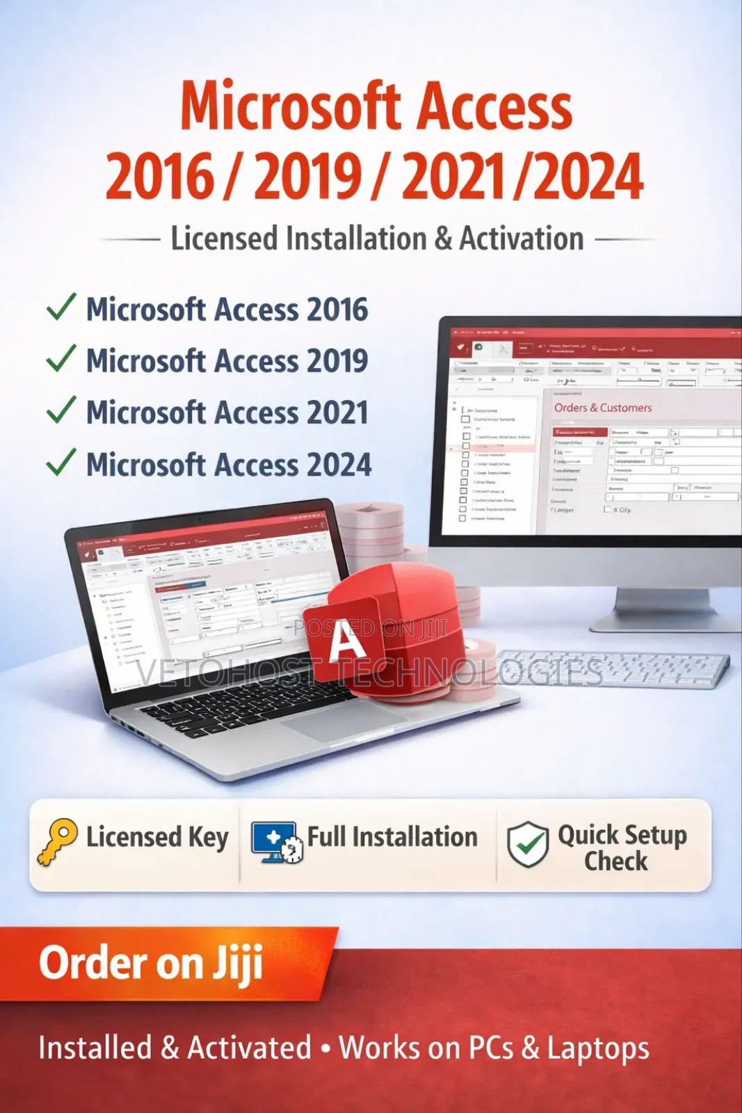 Microsoft Access 2019/2021/2024 – Licensed Installation Activation