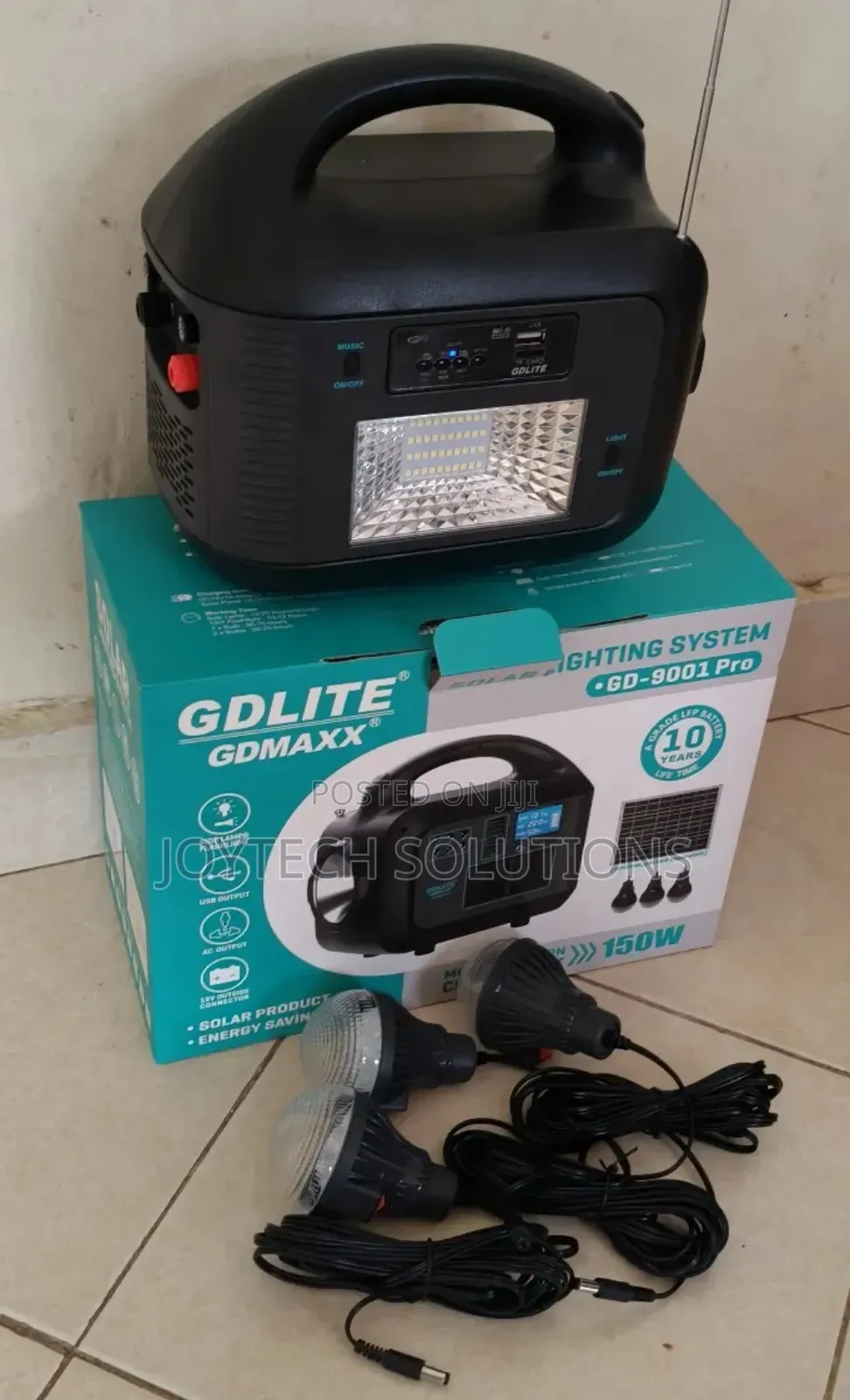 Gdmaxx With Solar Panel and 3 Balbs