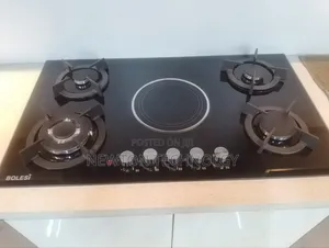 Bolesi Hob 4 Gas Burners +1 Infrared Electric With Gas
